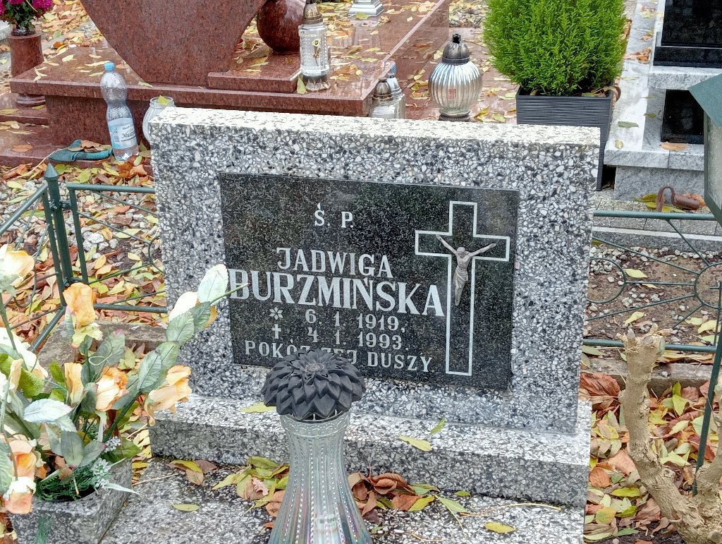 Jadwiga Burzmińska 1919 Chojnów - Grobonet - Wyszukiwarka osób pochowanych