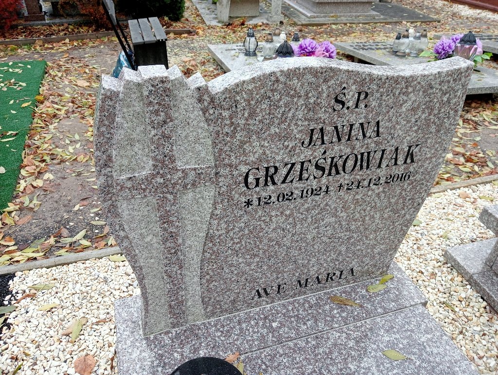 Janina Grześkowiak 1924 Chojnów - Grobonet - Wyszukiwarka osób pochowanych