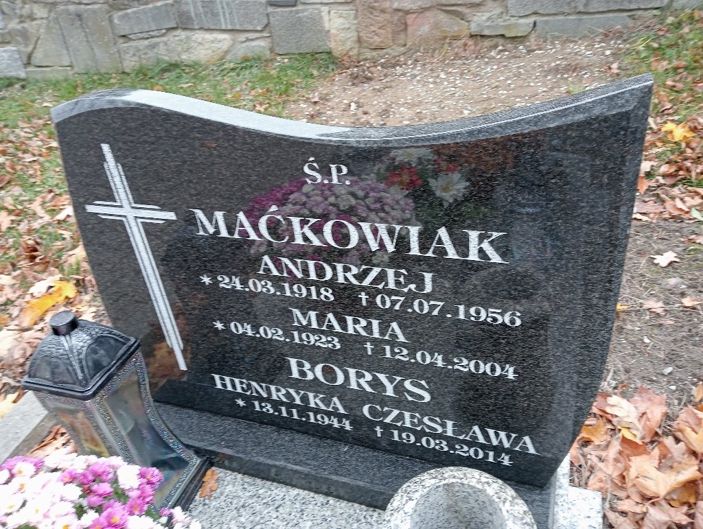 Andrzej Maćkowiak 1918 Chojnów - Grobonet - Wyszukiwarka osób pochowanych