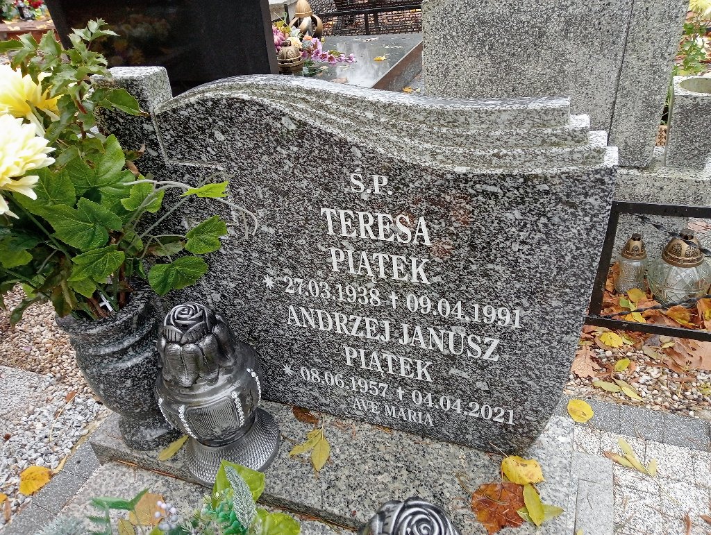 Andrzej Piątek 1957 Chojnów - Grobonet - Wyszukiwarka osób pochowanych