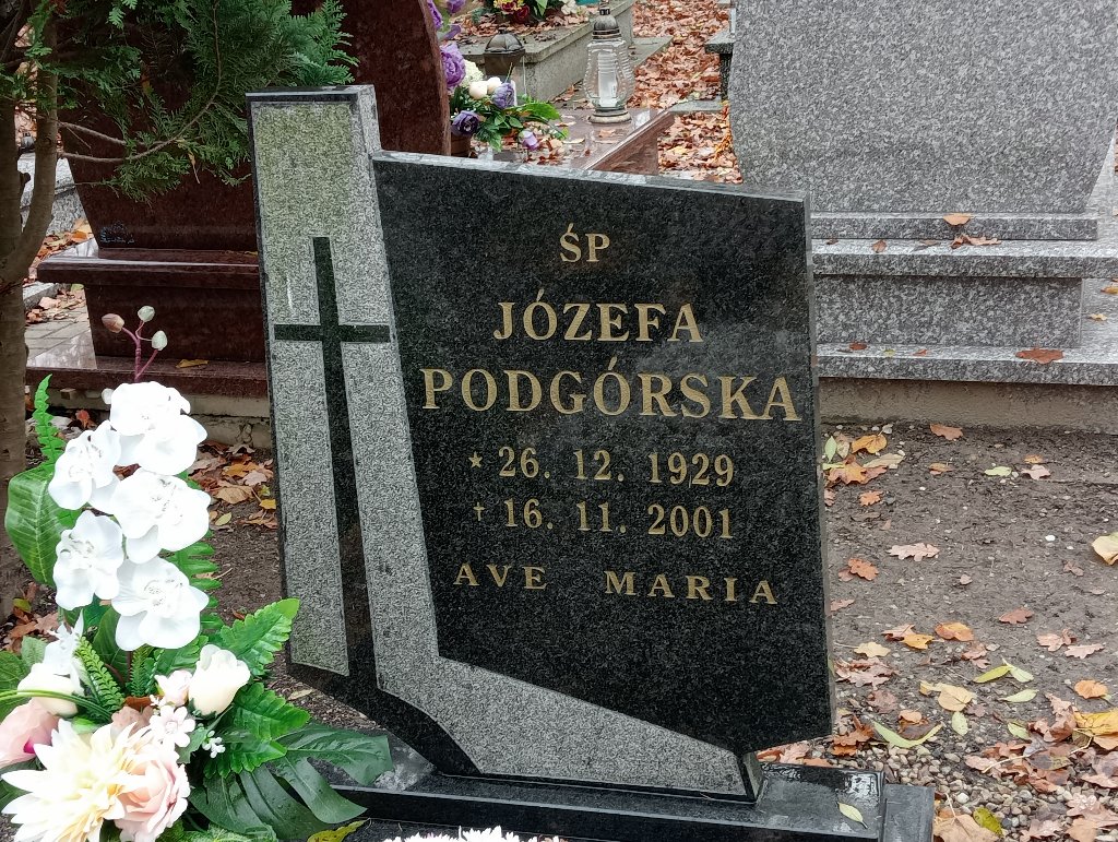 Józefa Podgórska 1929 Chojnów - Grobonet - Wyszukiwarka osób pochowanych