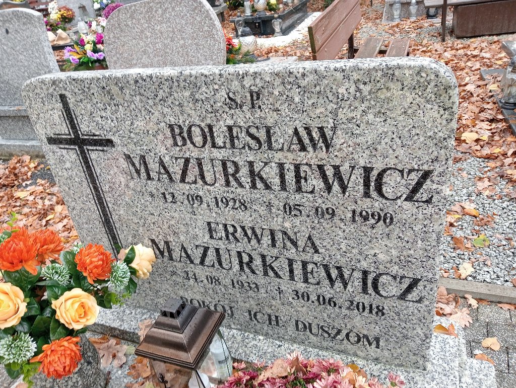 Erwina Mazurkiewicz 1933 Chojnów - Grobonet - Wyszukiwarka osób pochowanych