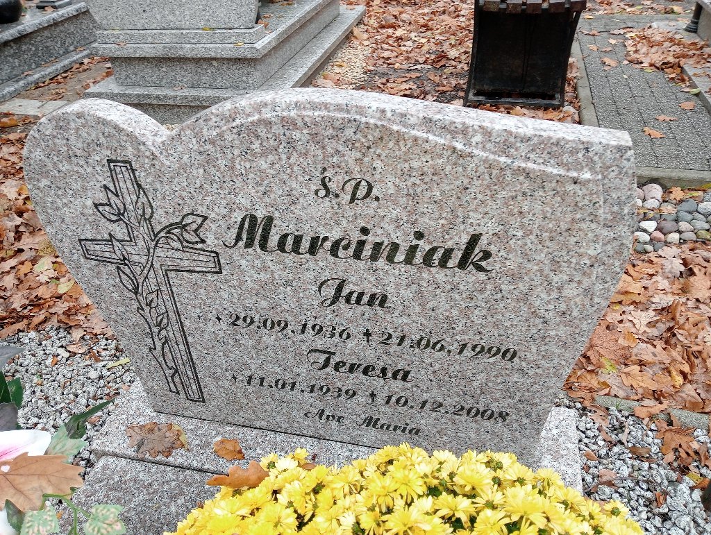 Teresa Marciniak 1939 Chojnów - Grobonet - Wyszukiwarka osób pochowanych