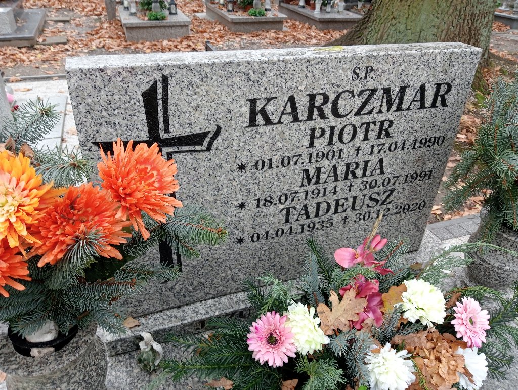 Tadeusz Karczmar 1935 Chojnów - Grobonet - Wyszukiwarka osób pochowanych