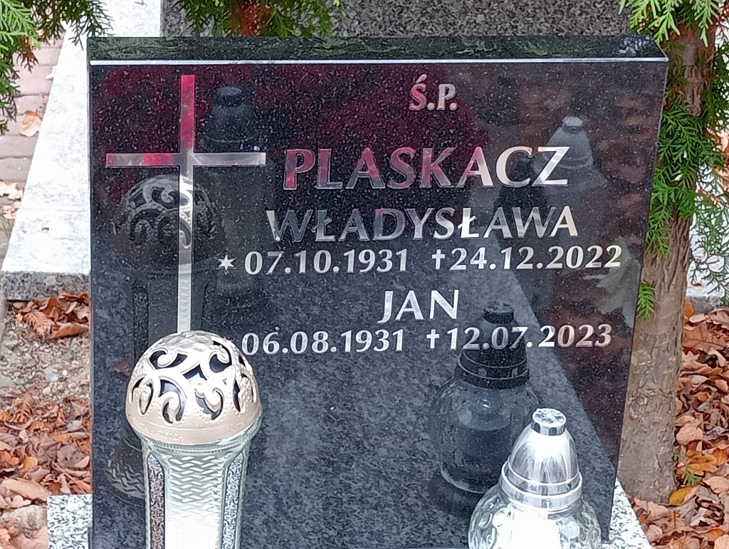 Władysława Plaskacz 1931 Chojnów - Grobonet - Wyszukiwarka osób pochowanych