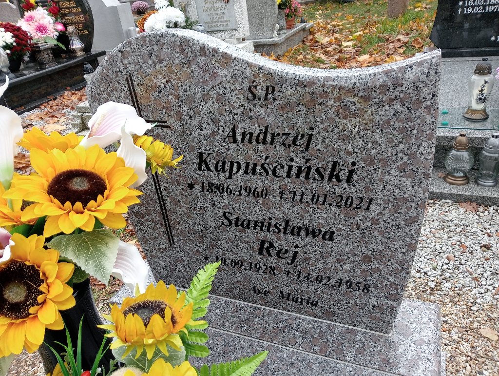 Andrzej Kapuściński 1960 Chojnów - Grobonet - Wyszukiwarka osób pochowanych