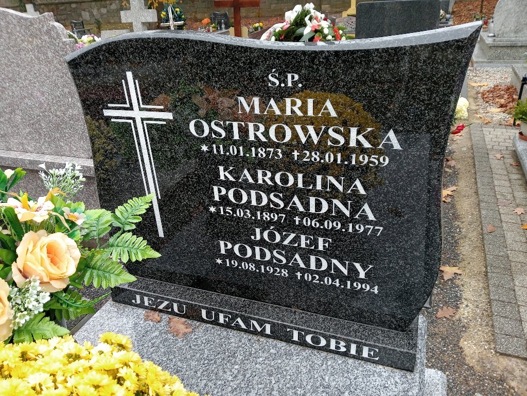 Maria Ostrowska 1873 Chojnów - Grobonet - Wyszukiwarka osób pochowanych