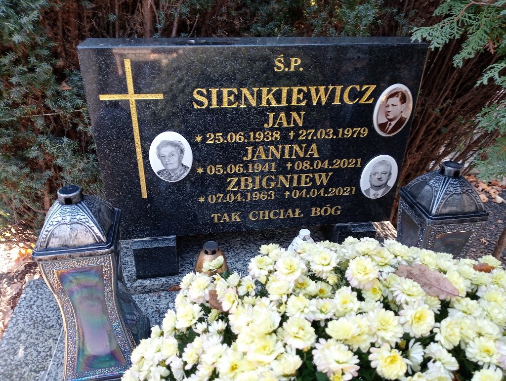 Zbigniew Sienkiewicz 1963 Chojnów - Grobonet - Wyszukiwarka osób pochowanych