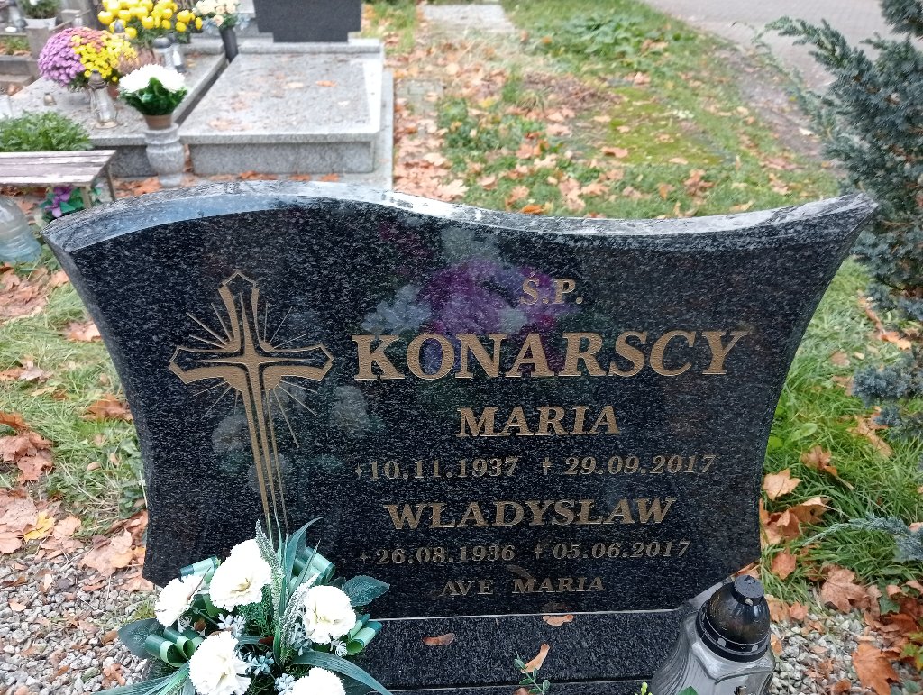Maria Konarska 1937 Chojnów - Grobonet - Wyszukiwarka osób pochowanych