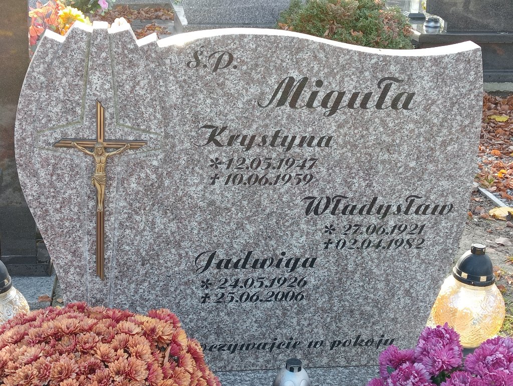 Władysław Miguła 1921 Chojnów - Grobonet - Wyszukiwarka osób pochowanych