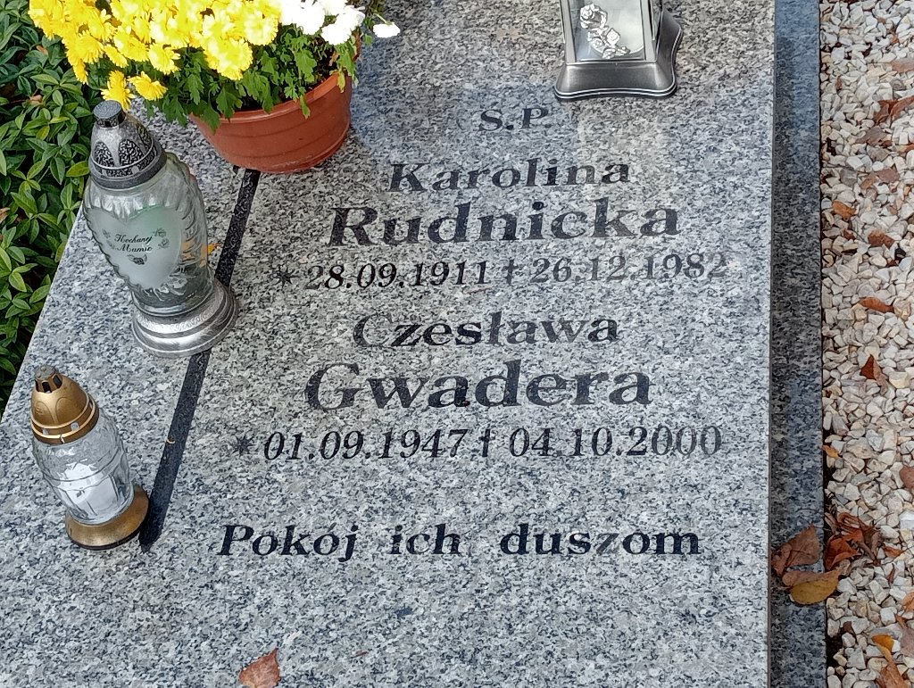 Karolina Rudnicka 1911 Chojnów - Grobonet - Wyszukiwarka osób pochowanych