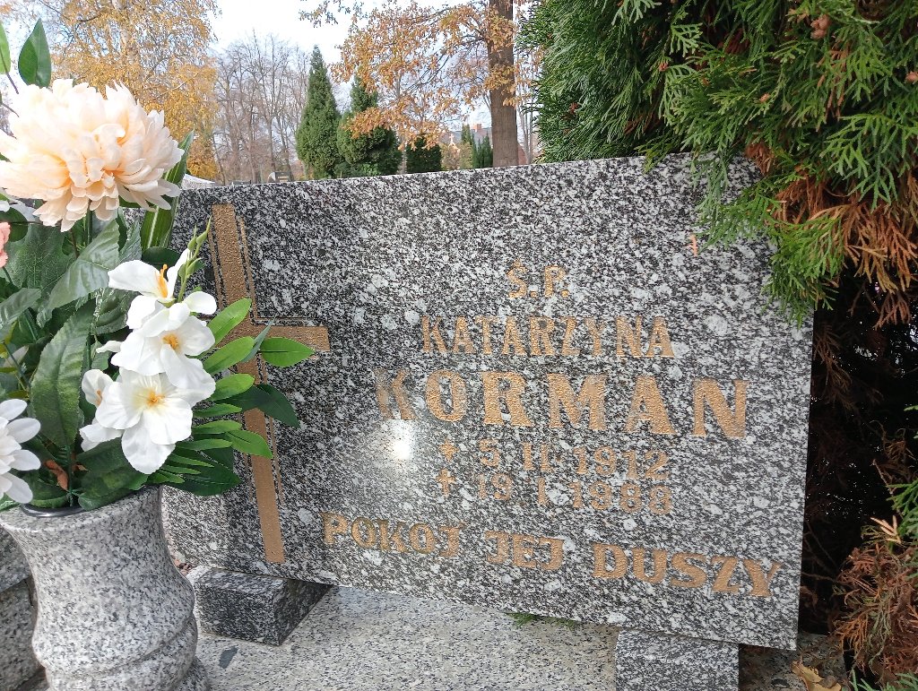 Katarzyna Korman 1912 Chojnów - Grobonet - Wyszukiwarka osób pochowanych