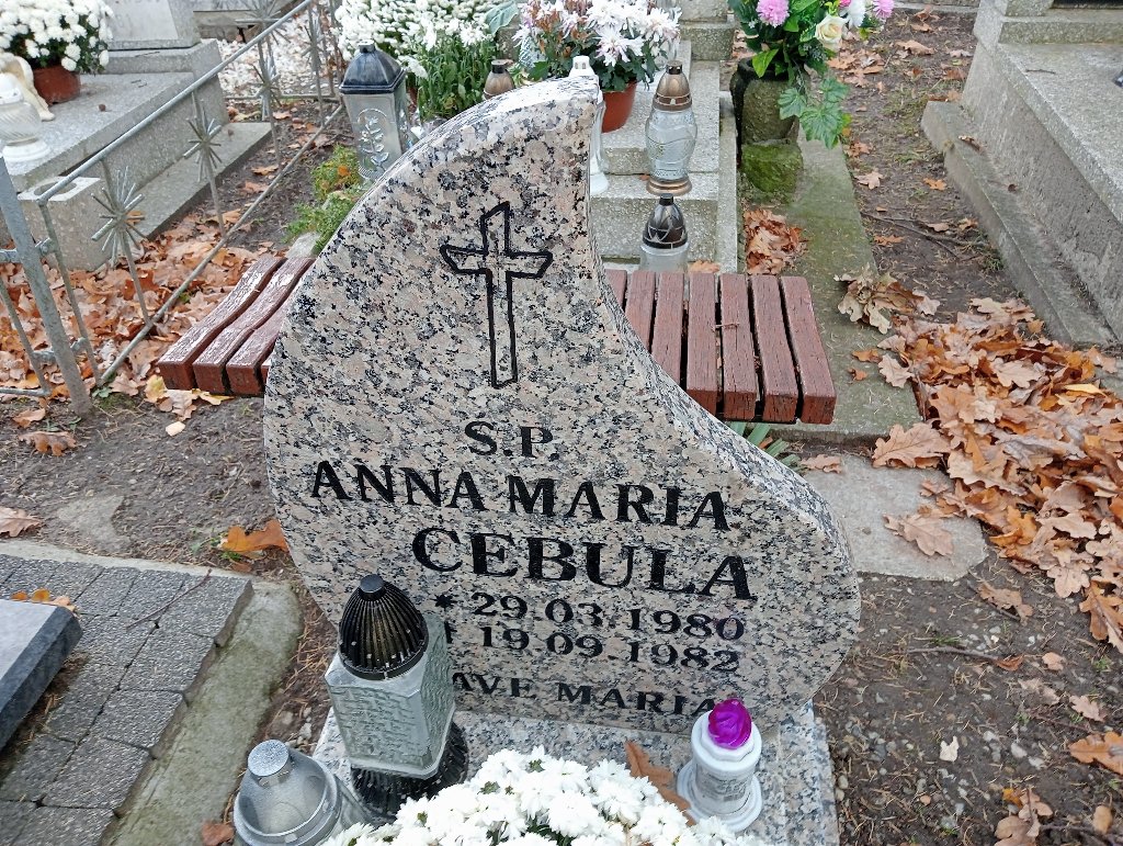 Anna Cebuka 1980 Chojnów - Grobonet - Wyszukiwarka osób pochowanych