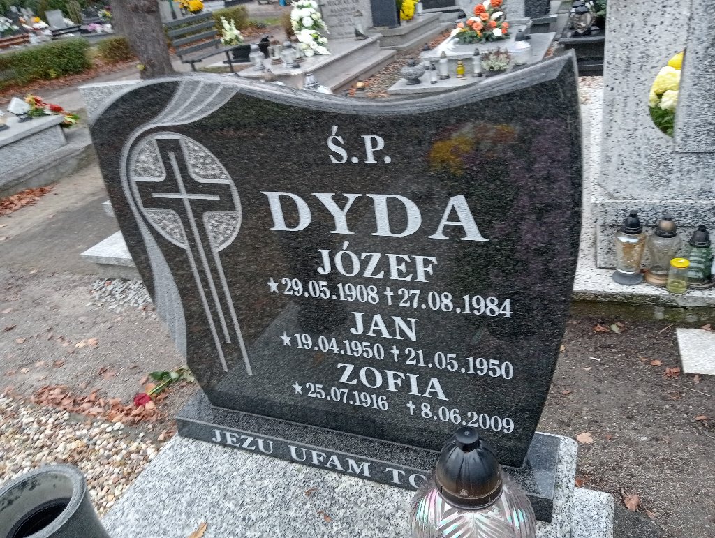 Jan Dyda 1950 Chojnów - Grobonet - Wyszukiwarka osób pochowanych