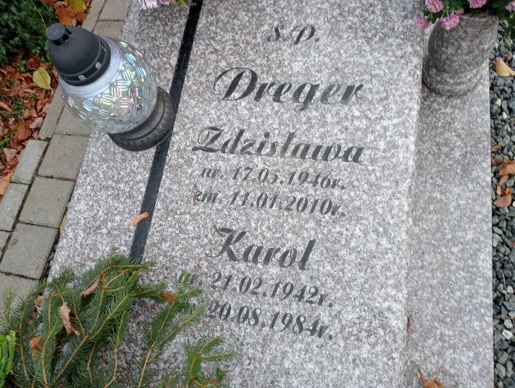 Zdzisława Dreger 1946 Chojnów - Grobonet - Wyszukiwarka osób pochowanych