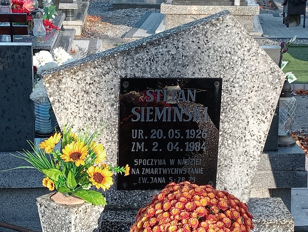 Stefan Siemiński 1926 Chojnów - Grobonet - Wyszukiwarka osób pochowanych