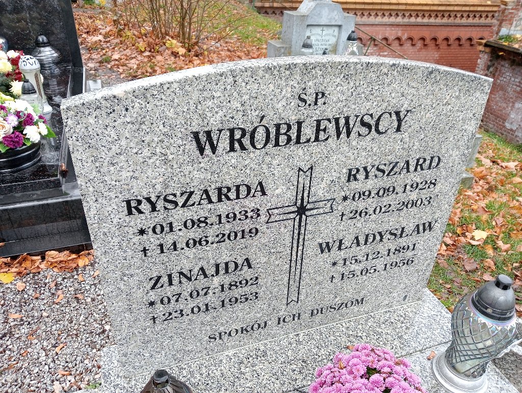Zinajda Wróblewska 1892 Chojnów - Grobonet - Wyszukiwarka osób pochowanych