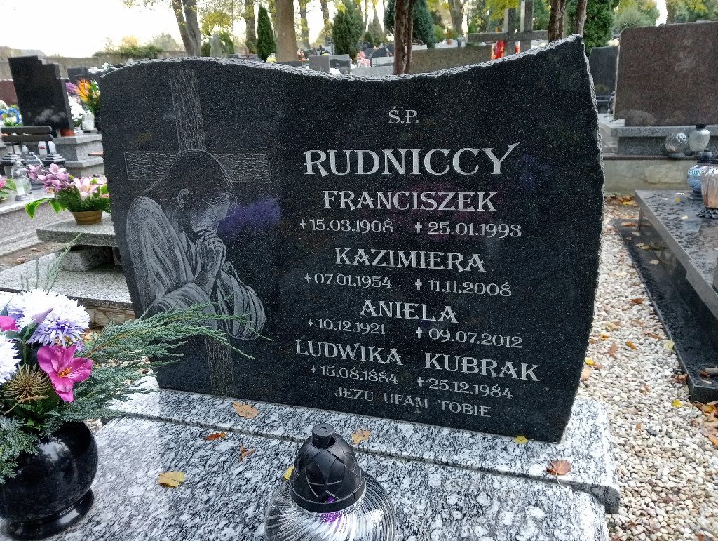 Kazimiera Rudnicka 1954 Chojnów - Grobonet - Wyszukiwarka osób pochowanych