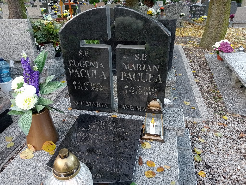 Eugenia Pacuła 1923 Chojnów - Grobonet - Wyszukiwarka osób pochowanych