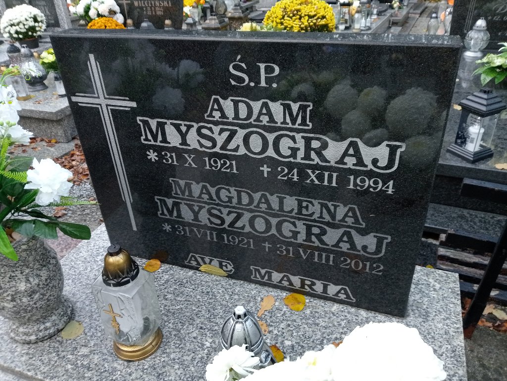 Adam Myszograj 1921 Chojnów - Grobonet - Wyszukiwarka osób pochowanych