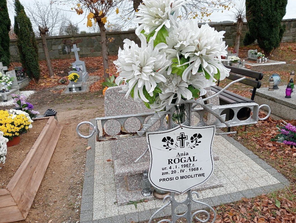 Anna Rogal 1967 Chojnów - Grobonet - Wyszukiwarka osób pochowanych