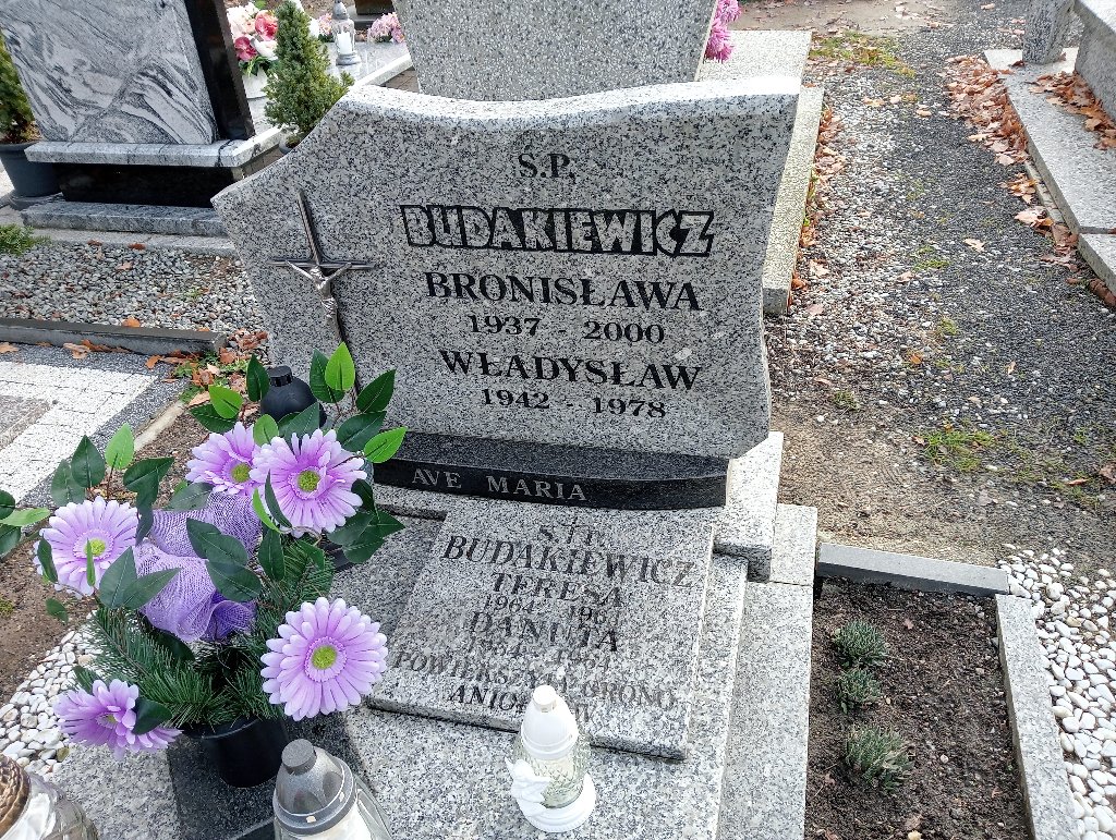 Bronisława Budakiewicz 1937 Chojnów - Grobonet - Wyszukiwarka osób pochowanych