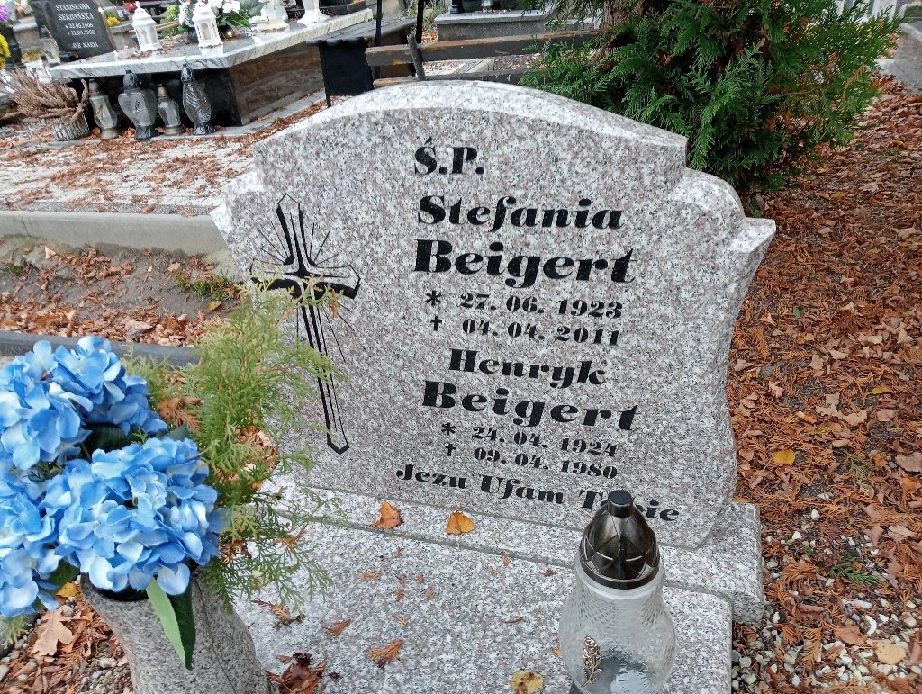 Stefania Beigert 1923 Chojnów - Grobonet - Wyszukiwarka osób pochowanych