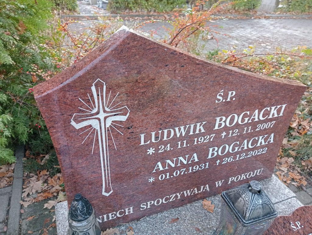 Anna Bogacka 1931 Chojnów - Grobonet - Wyszukiwarka osób pochowanych
