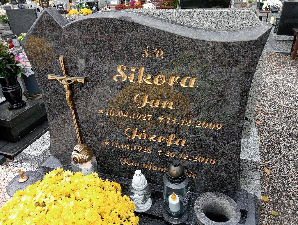 Józefa Sikora 1928 Chojnów - Grobonet - Wyszukiwarka osób pochowanych