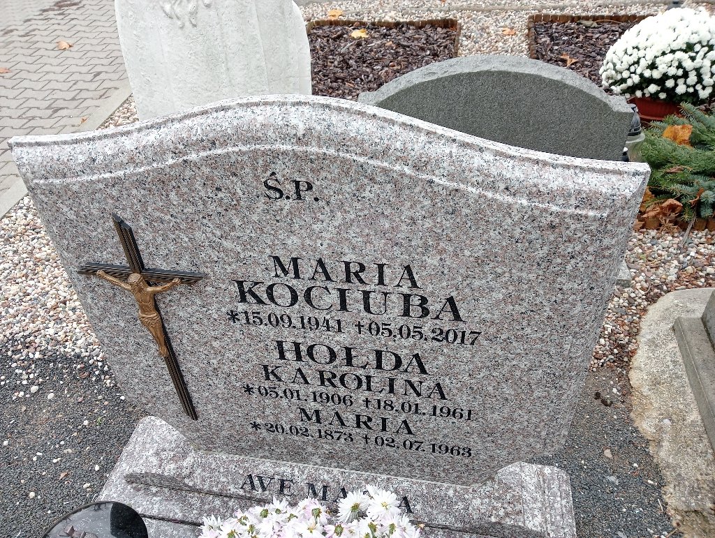 Maria Kociuba 1941 Chojnów - Grobonet - Wyszukiwarka osób pochowanych