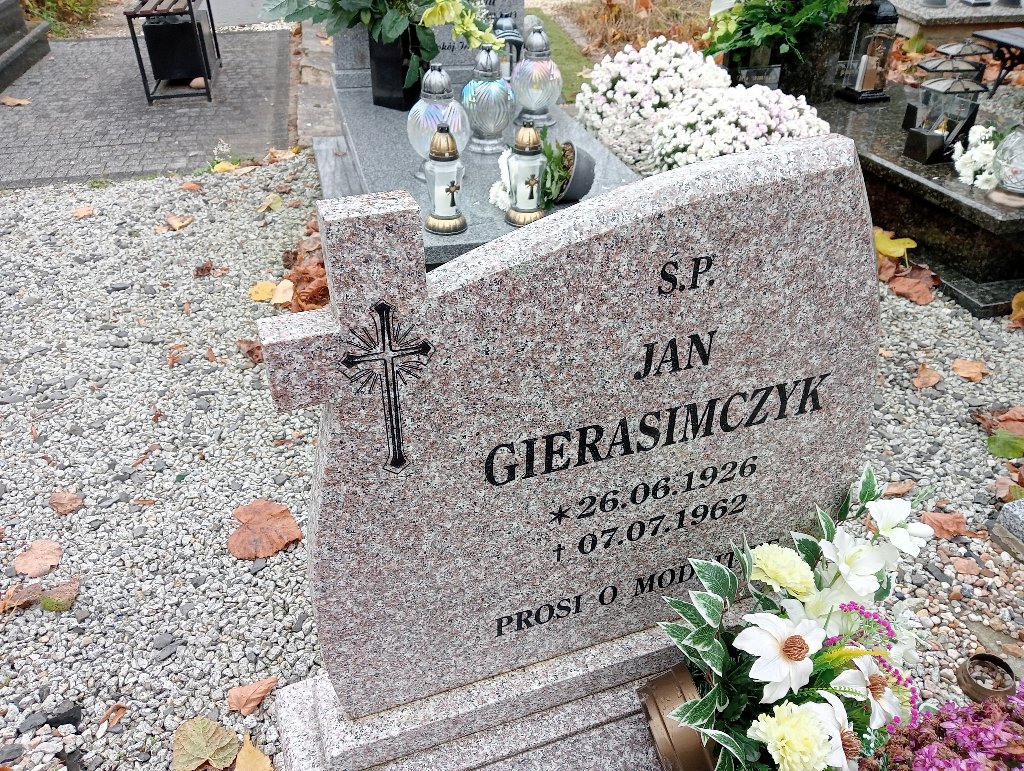 Jan Gierasimczyk 1926 Chojnów - Grobonet - Wyszukiwarka osób pochowanych