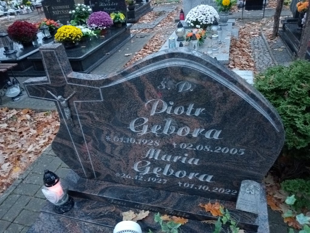 Maria Gębora 1927 Chojnów - Grobonet - Wyszukiwarka osób pochowanych