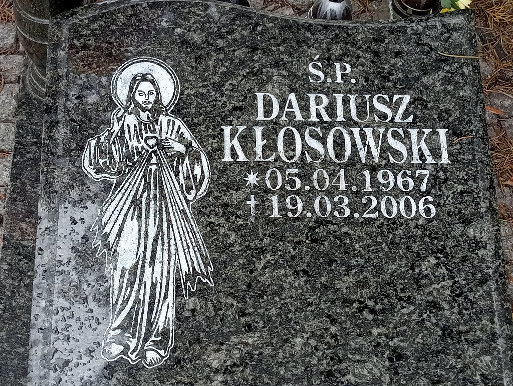 Dariusz Kłosowski 1967 Chojnów - Grobonet - Wyszukiwarka osób pochowanych