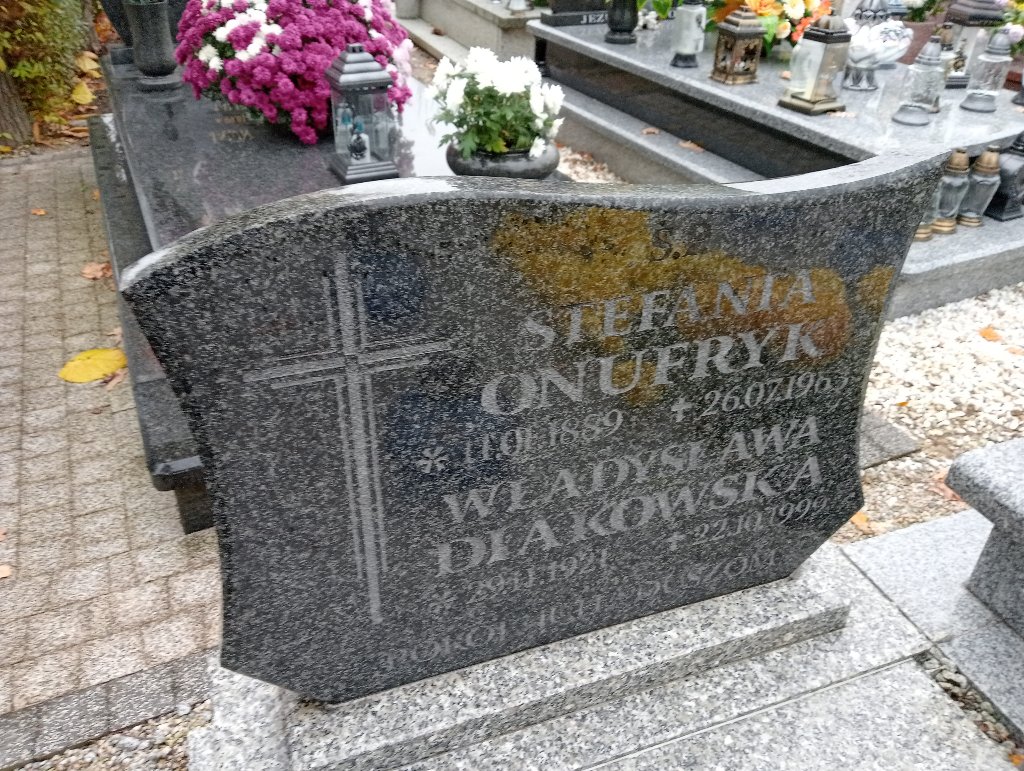 Stefania Onufryk 1889 Chojnów - Grobonet - Wyszukiwarka osób pochowanych