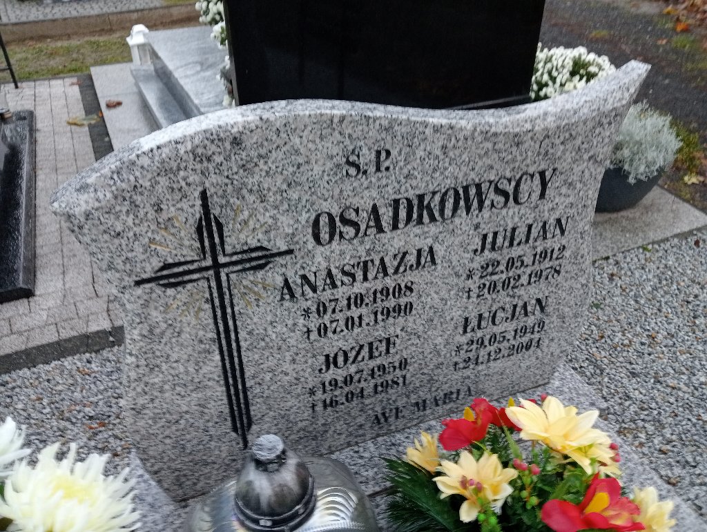 Łucjan Osadkowski 1949 Chojnów - Grobonet - Wyszukiwarka osób pochowanych