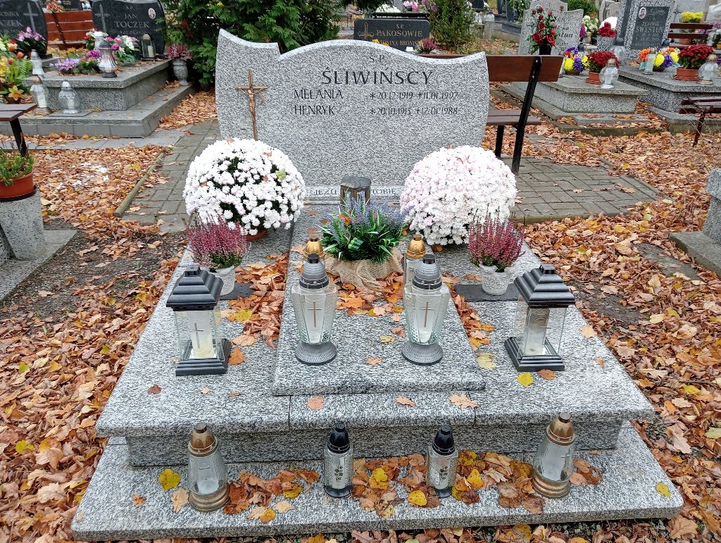 Grób Melania Śliwińska
