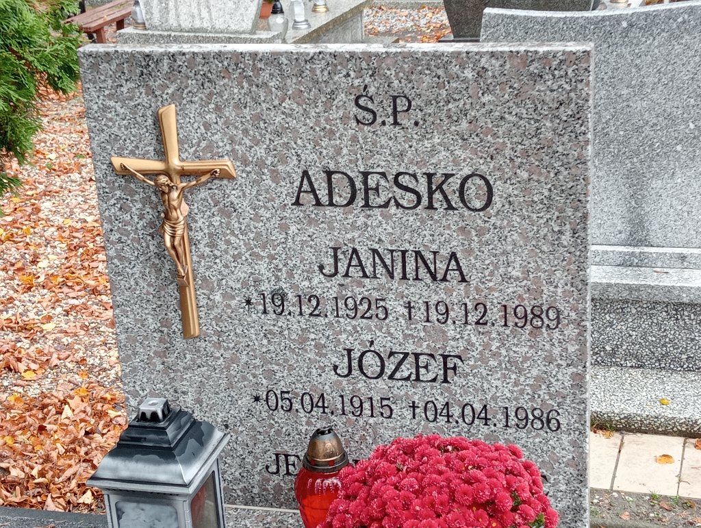 Józef Adesko 1915 Chojnów - Grobonet - Wyszukiwarka osób pochowanych