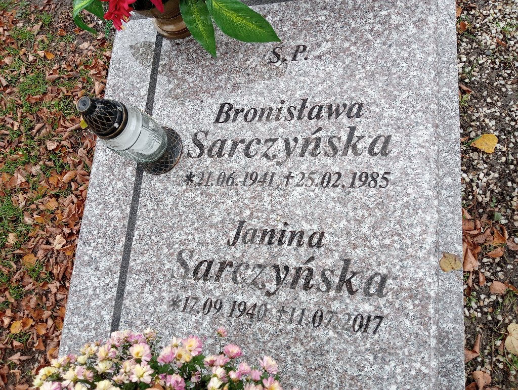 Janina Sarczyńska 1940 Chojnów - Grobonet - Wyszukiwarka osób pochowanych