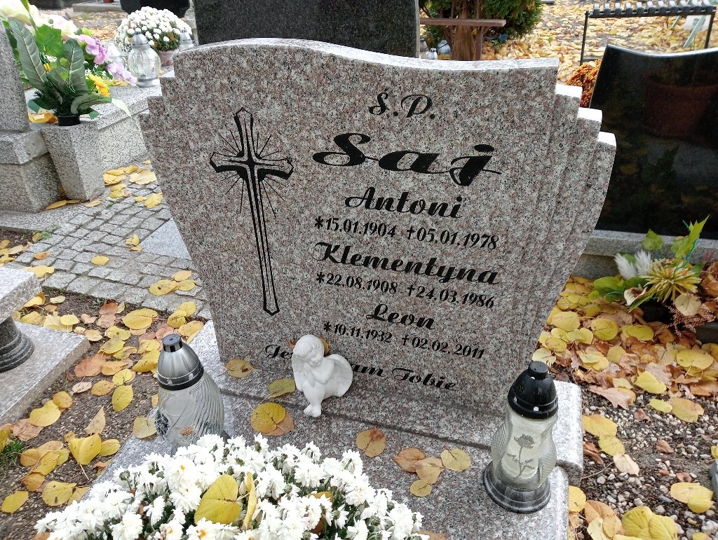 Leon Saj 1932 Chojnów - Grobonet - Wyszukiwarka osób pochowanych