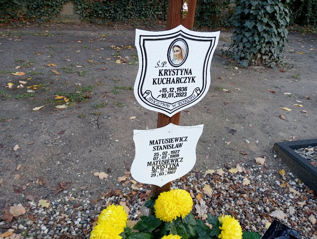 Krystyna Kucharczyk 1936 Chojnów - Grobonet - Wyszukiwarka osób pochowanych