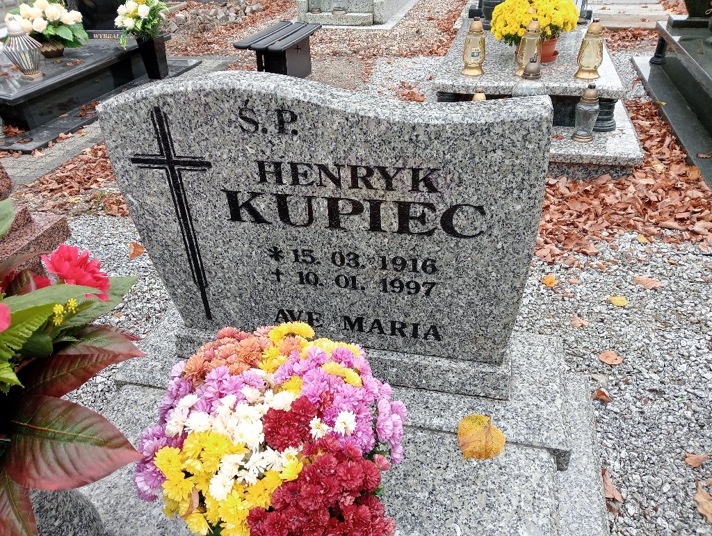 Henryk Kupiec 1916 Chojnów - Grobonet - Wyszukiwarka osób pochowanych