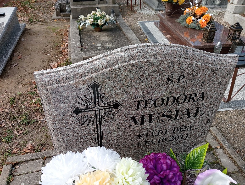 Teodora Musiał 1923 Chojnów - Grobonet - Wyszukiwarka osób pochowanych