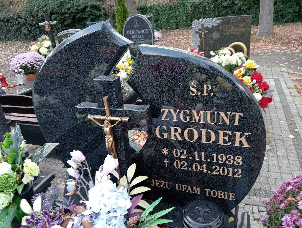 Zygmunt Grodek 1938 Chojnów - Grobonet - Wyszukiwarka osób pochowanych
