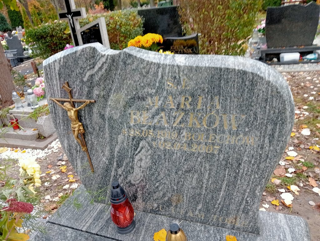 Maria Błażków 1919 Chojnów - Grobonet - Wyszukiwarka osób pochowanych