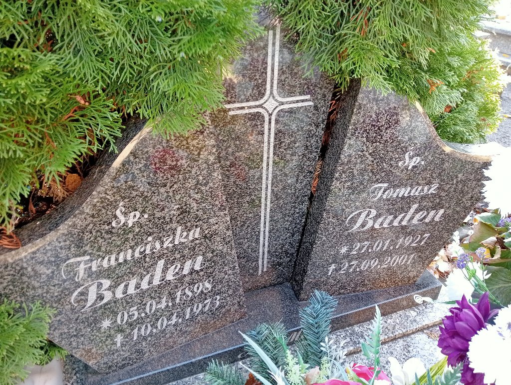 Franciszka Baden 1898 Chojnów - Grobonet - Wyszukiwarka osób pochowanych